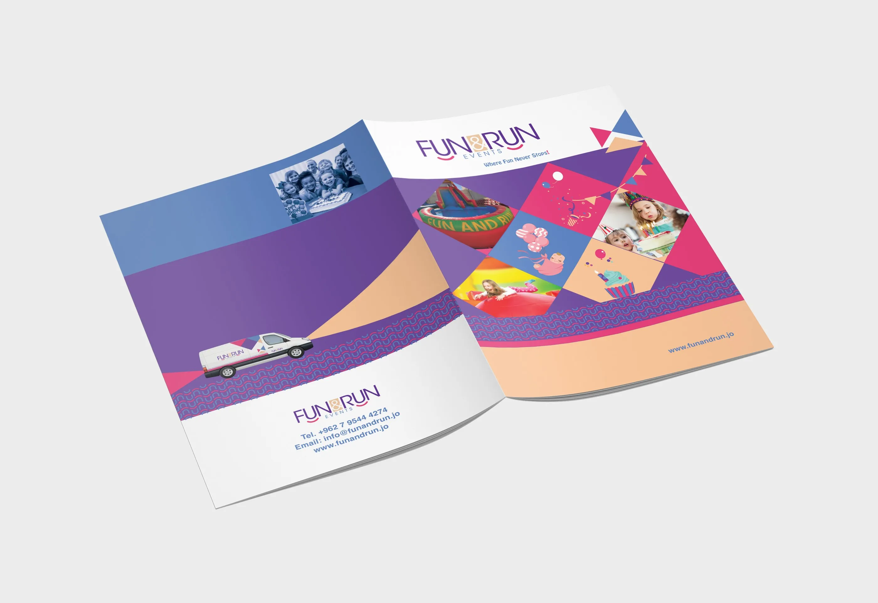 FUN&RUN brochure cover and back