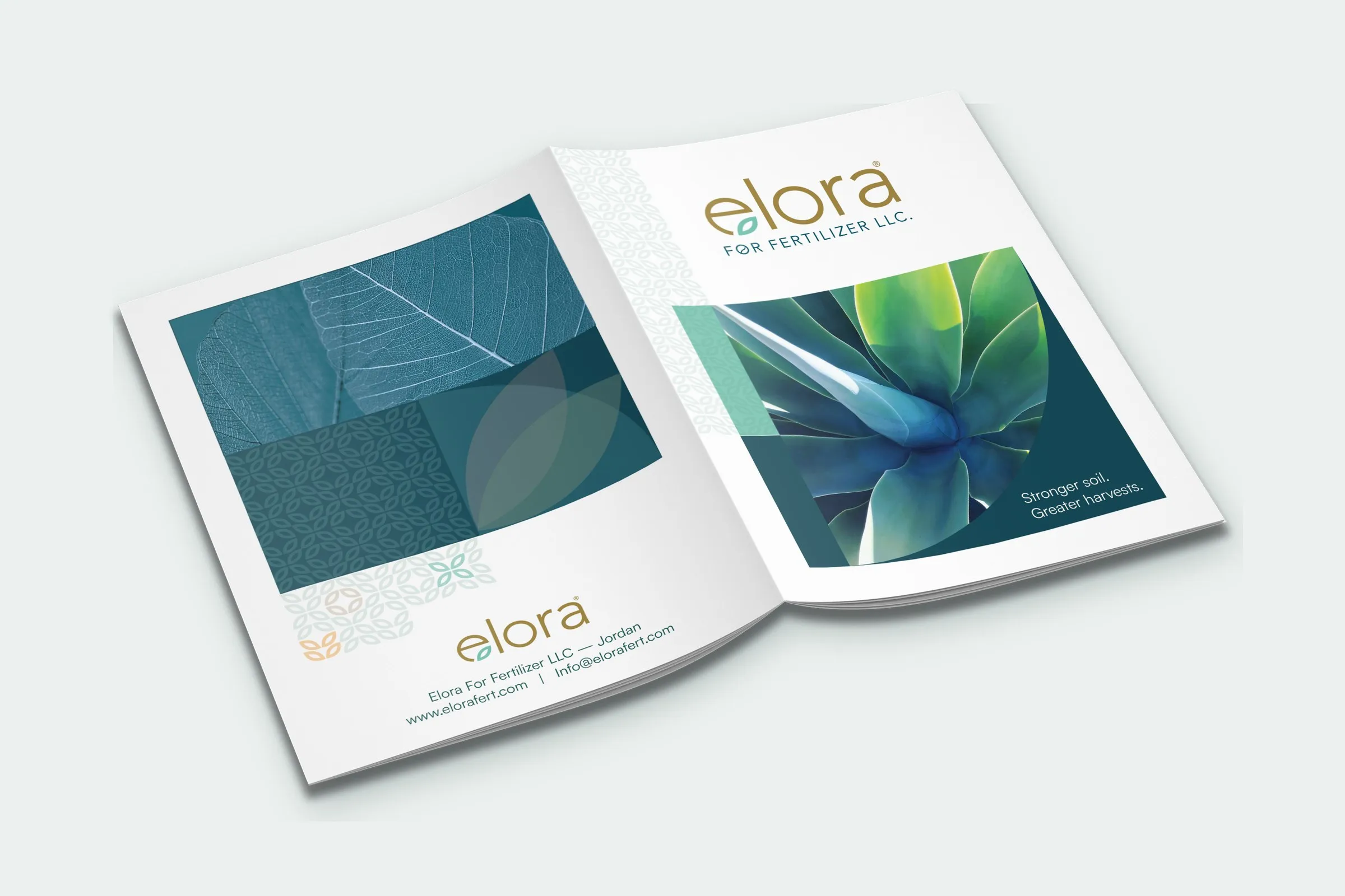 Elora product catalogue, back and front covers