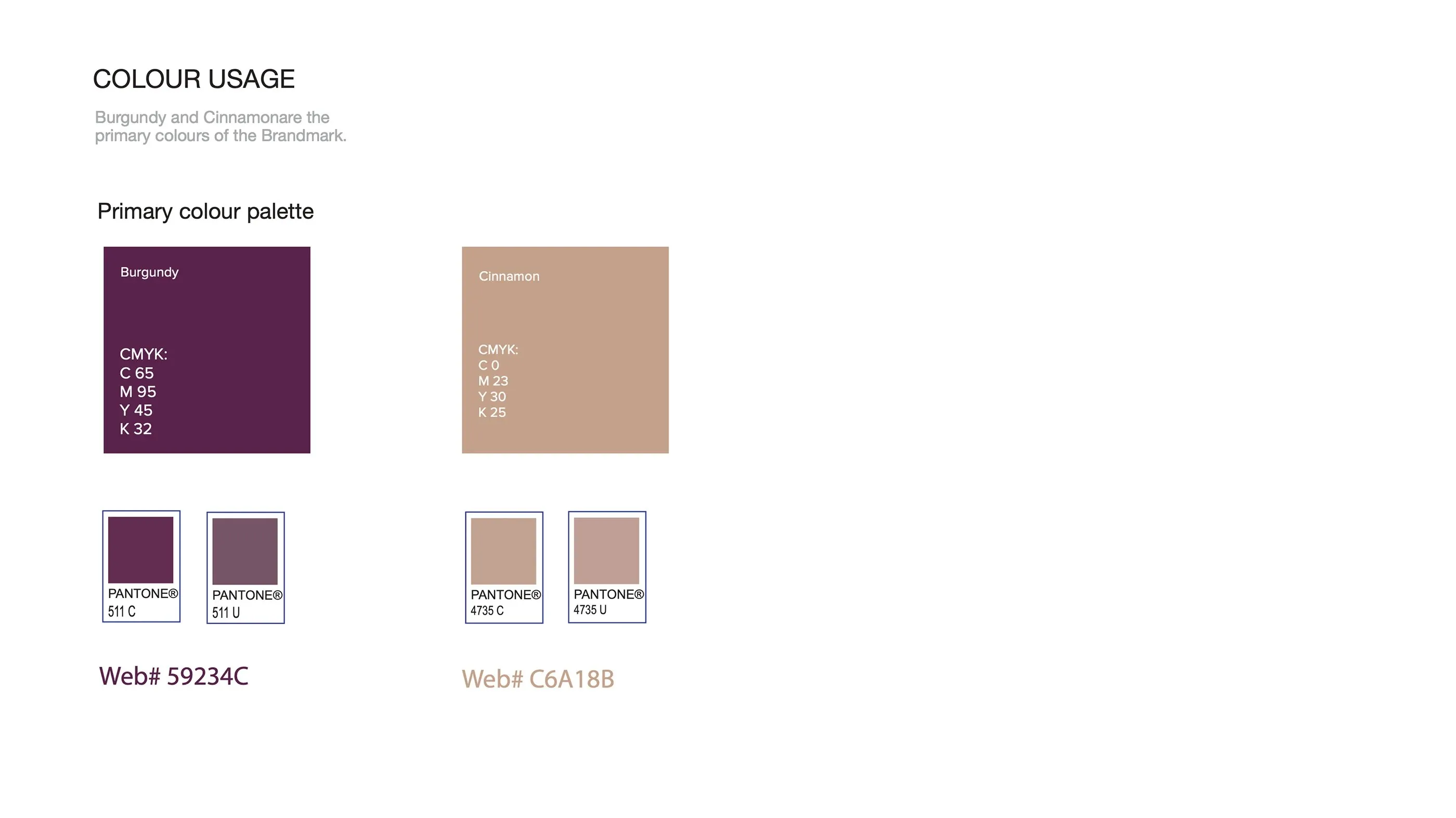Colour usage with print and screen values