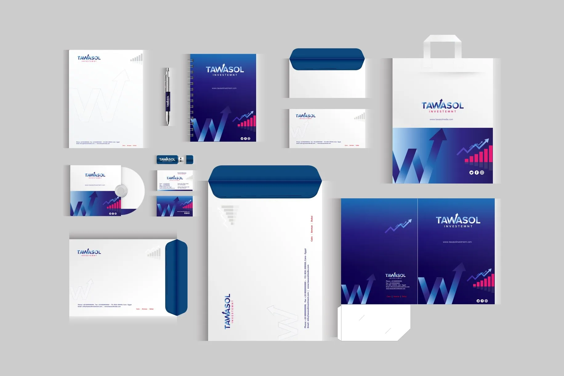 Tawasol Investment stationery set