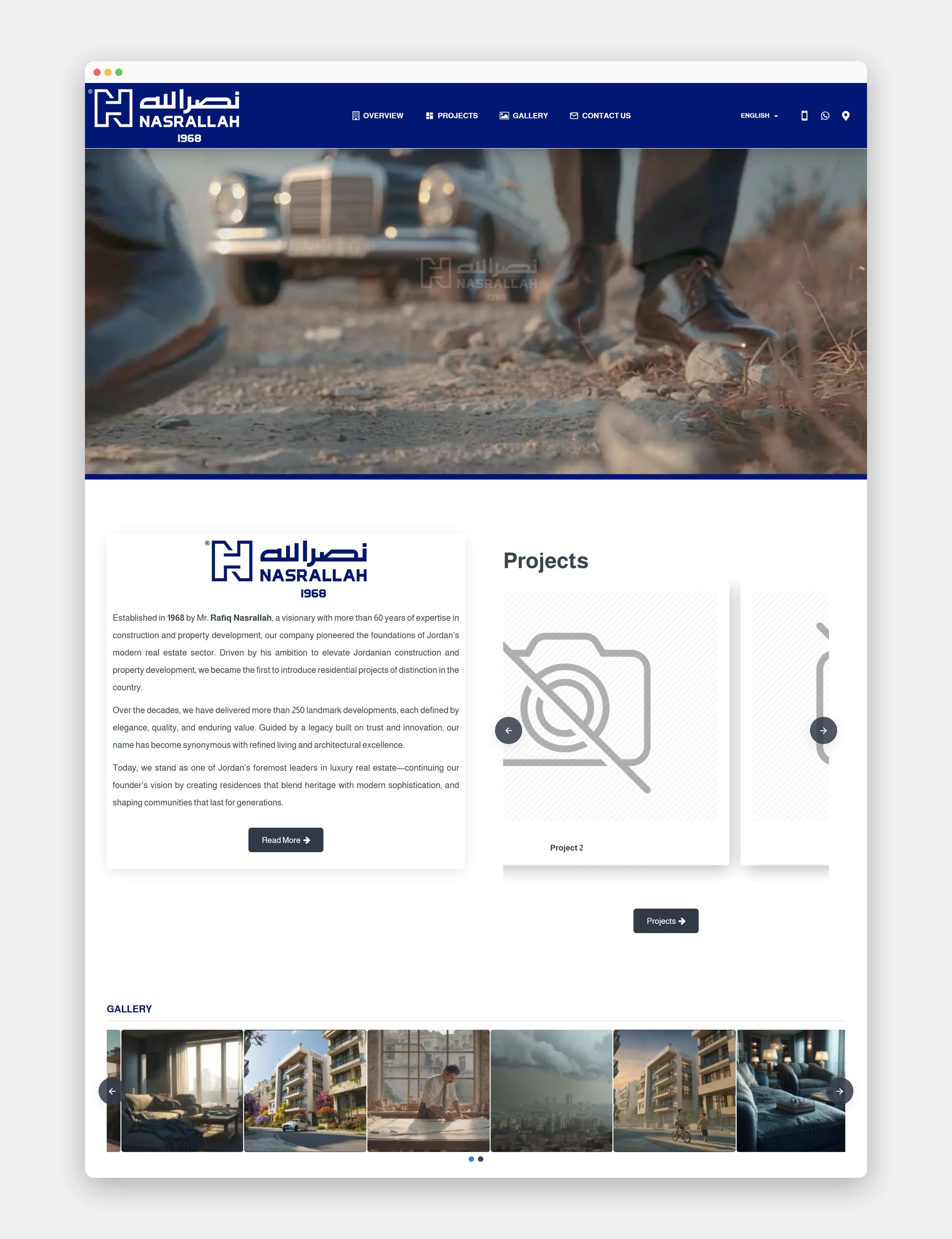 Nasrallah Housing website home page