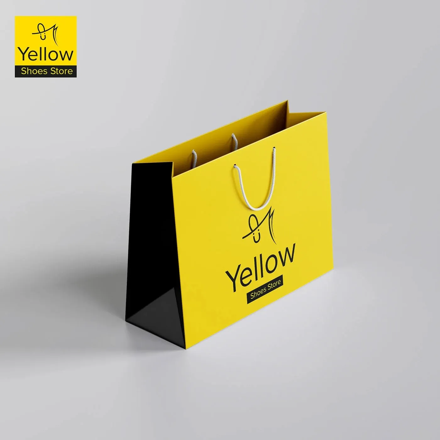 Yellow carrier bag